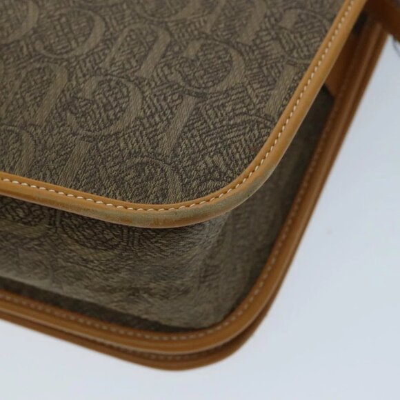 GUCCI Shoulder Bag Canvas Leather Brown Gold Auth ep6137 - Picture 2 of 16